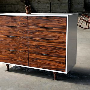rosewood dresser with ebony pulls